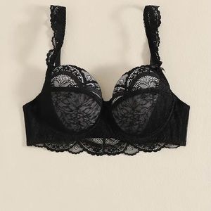 Black sheer 36 DD bra